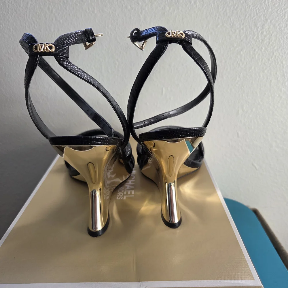Michael Kors Black Strappy Sandals - Picture 6 of 6